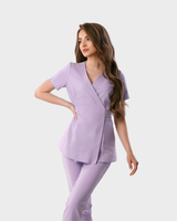 Beauty uniform top Charlotte - Lilac Bloom