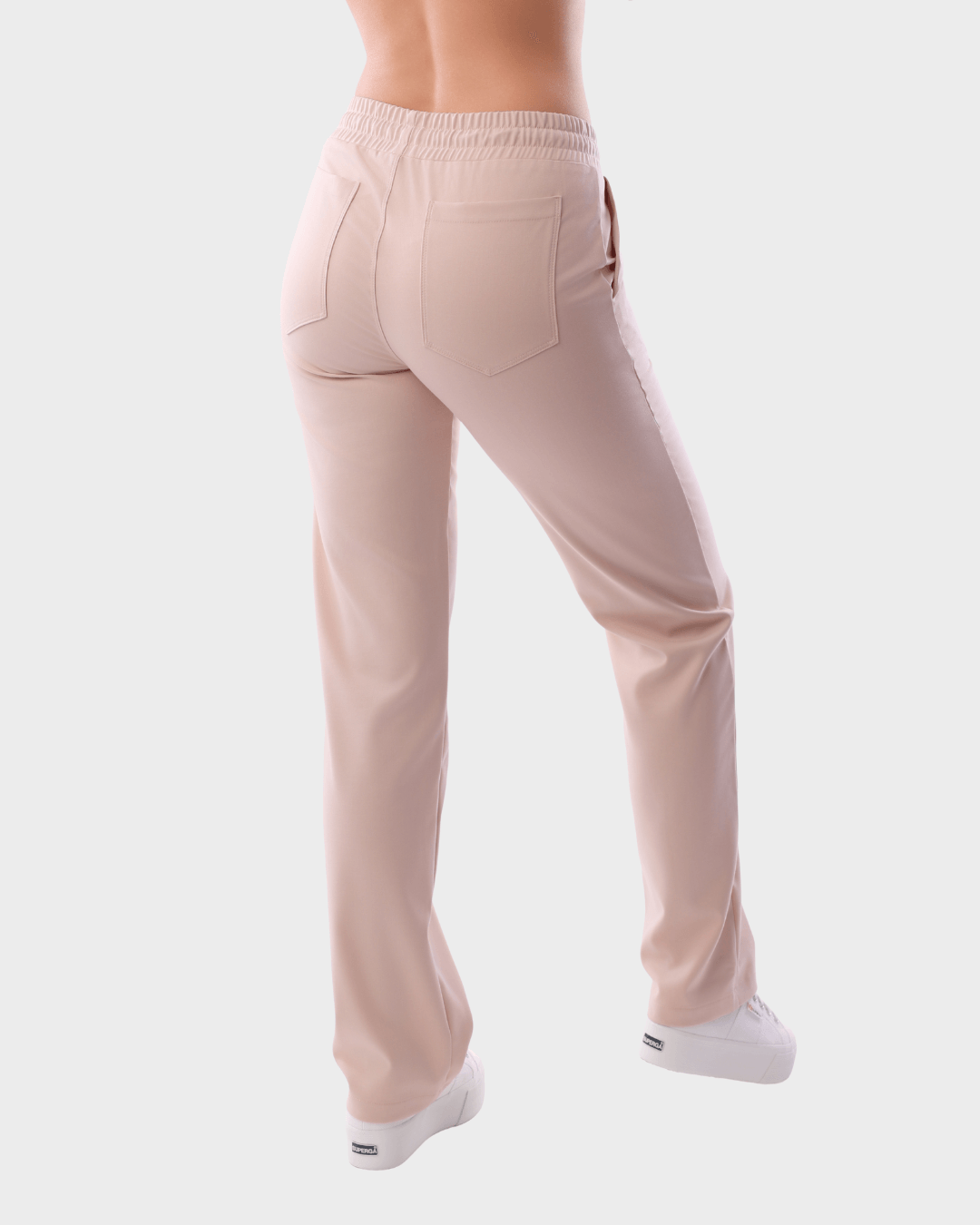 Scrub trousers Sophia - Sand Beige