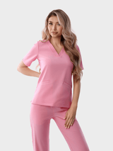 Premium Pink Medical Scrub Uniform