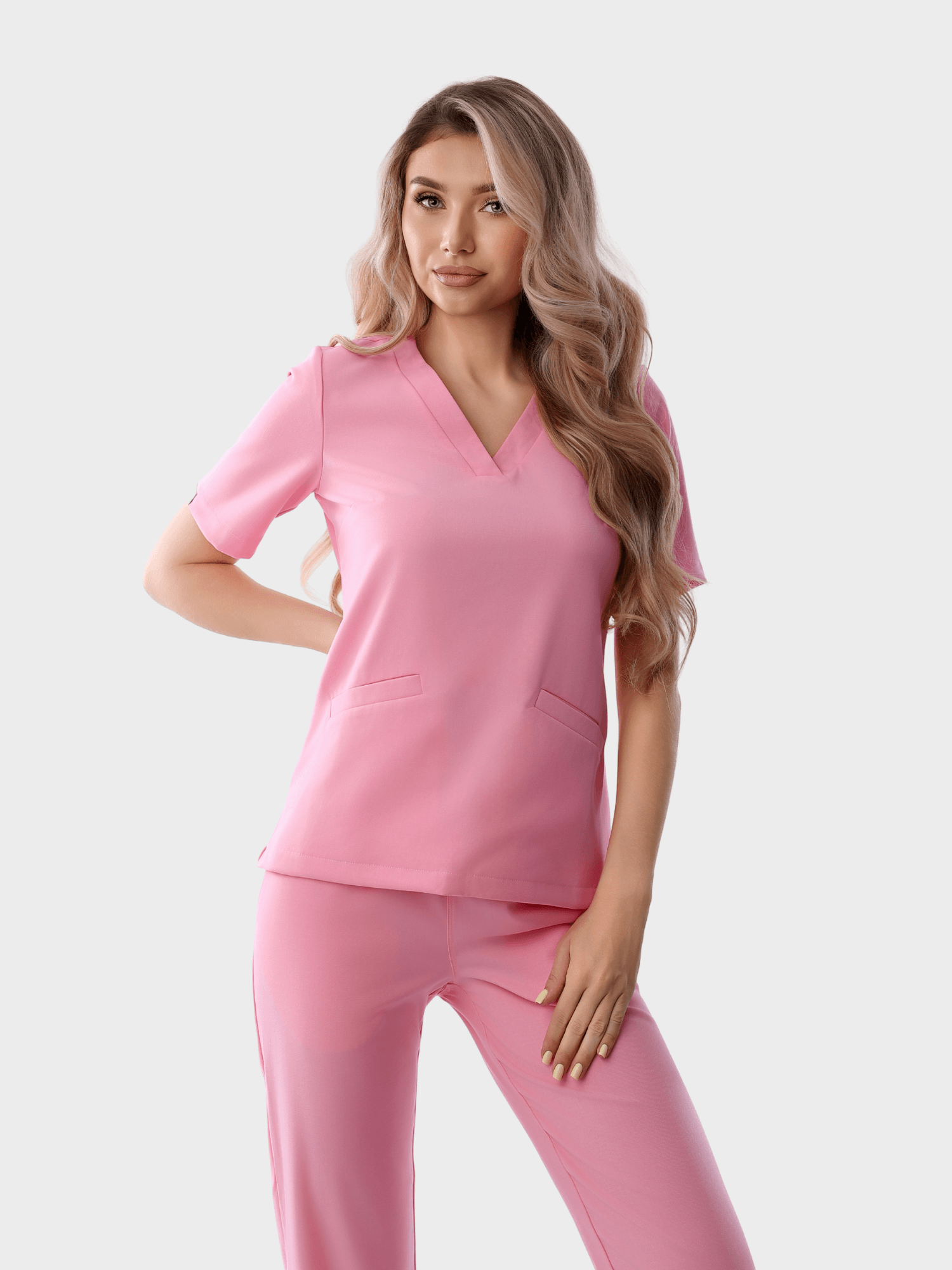 Premium Pink Medical Scrub Uniform